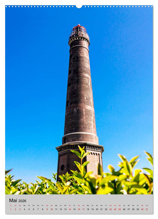 Leuchttürme an der Nordsee (CALVENDO Wandkalender 2026)