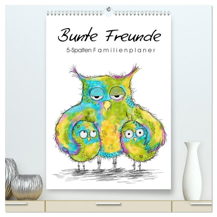 Bunte Freunde (CALVENDO Premium Wandkalender 2026)