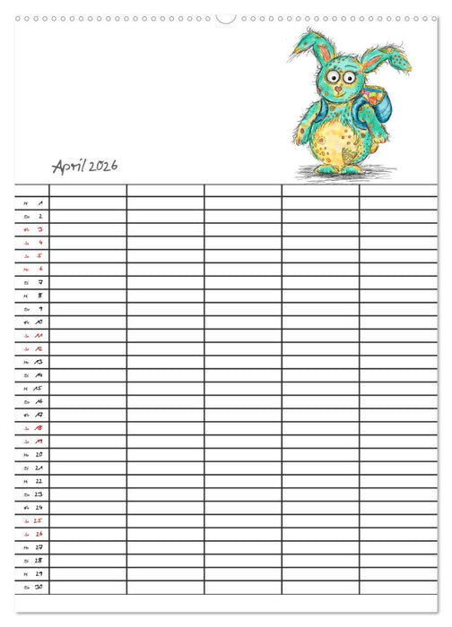 Bunte Freunde (CALVENDO Premium Wandkalender 2026)