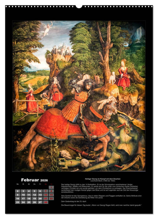 Heilige - Ihr Leben und Wirken auf Gemälden der alten Meister (CALVENDO Wandkalender 2026)