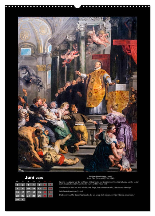 Heilige - Ihr Leben und Wirken auf Gemälden der alten Meister (CALVENDO Wandkalender 2026)