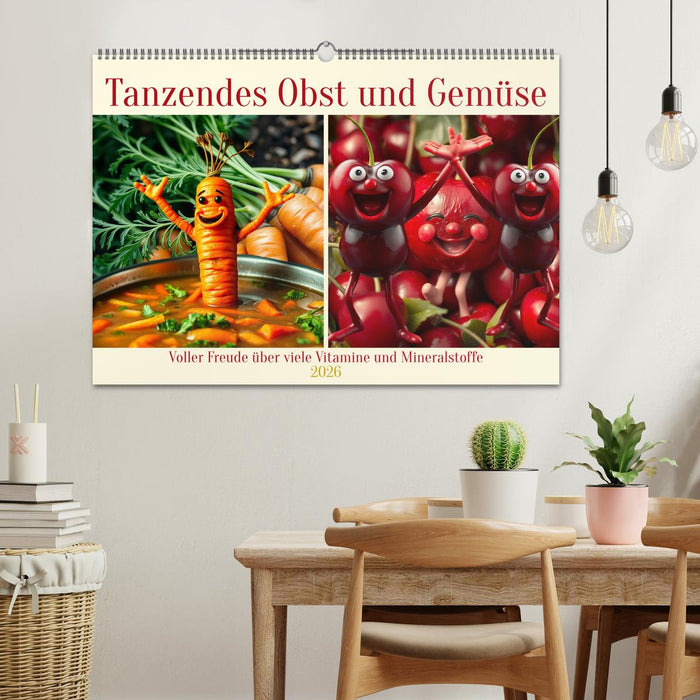 Tanzendes Obst und Gemüse (CALVENDO Wandkalender 2026)