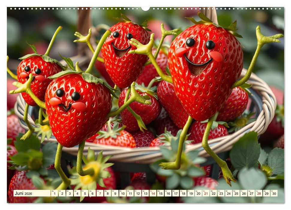 Tanzendes Obst und Gemüse (CALVENDO Wandkalender 2026)