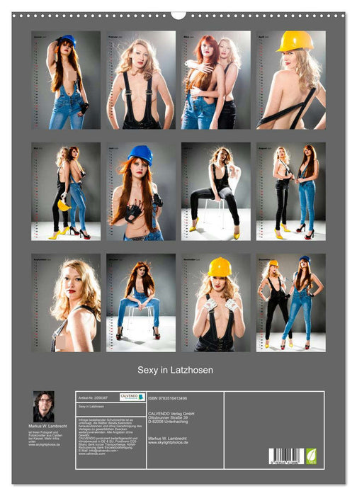 Sexy in Latzhosen (CALVENDO Wandkalender 2026)