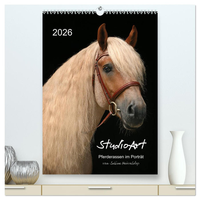 StudioArt Pferderassen im Porträt (CALVENDO Premium Wandkalender 2026)