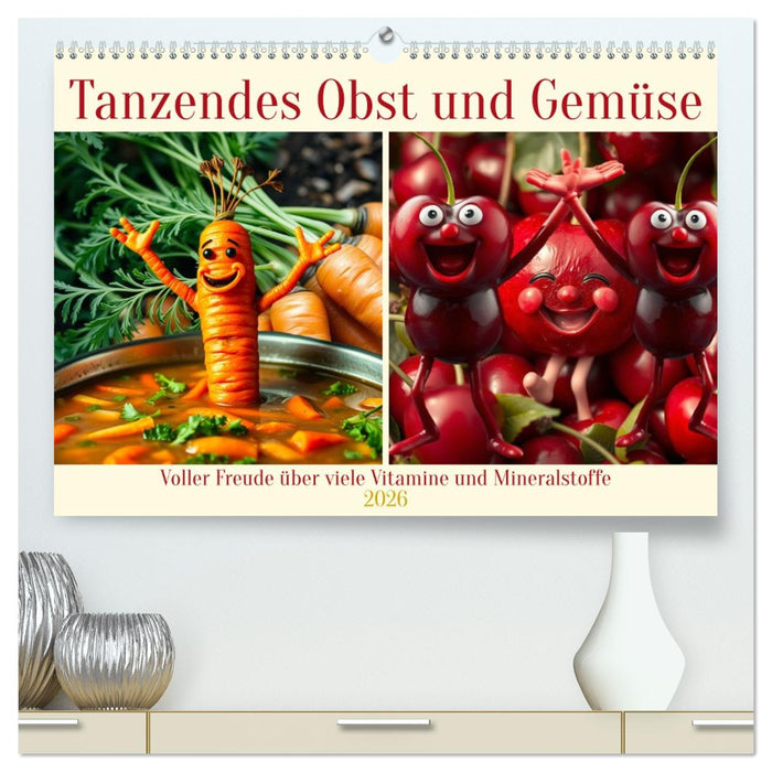Tanzendes Obst und Gemüse (CALVENDO Premium Wandkalender 2026)