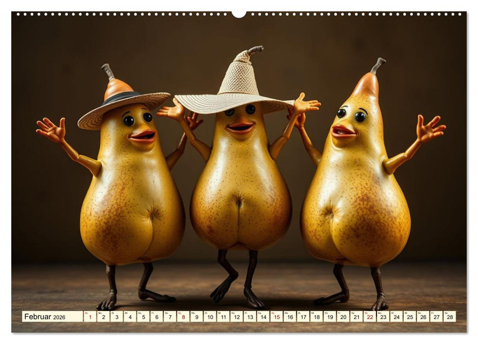 Tanzendes Obst und Gemüse (CALVENDO Premium Wandkalender 2026)