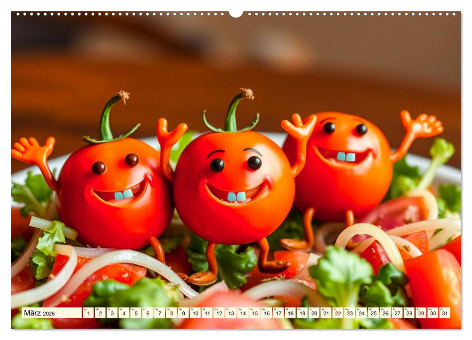 Tanzendes Obst und Gemüse (CALVENDO Premium Wandkalender 2026)