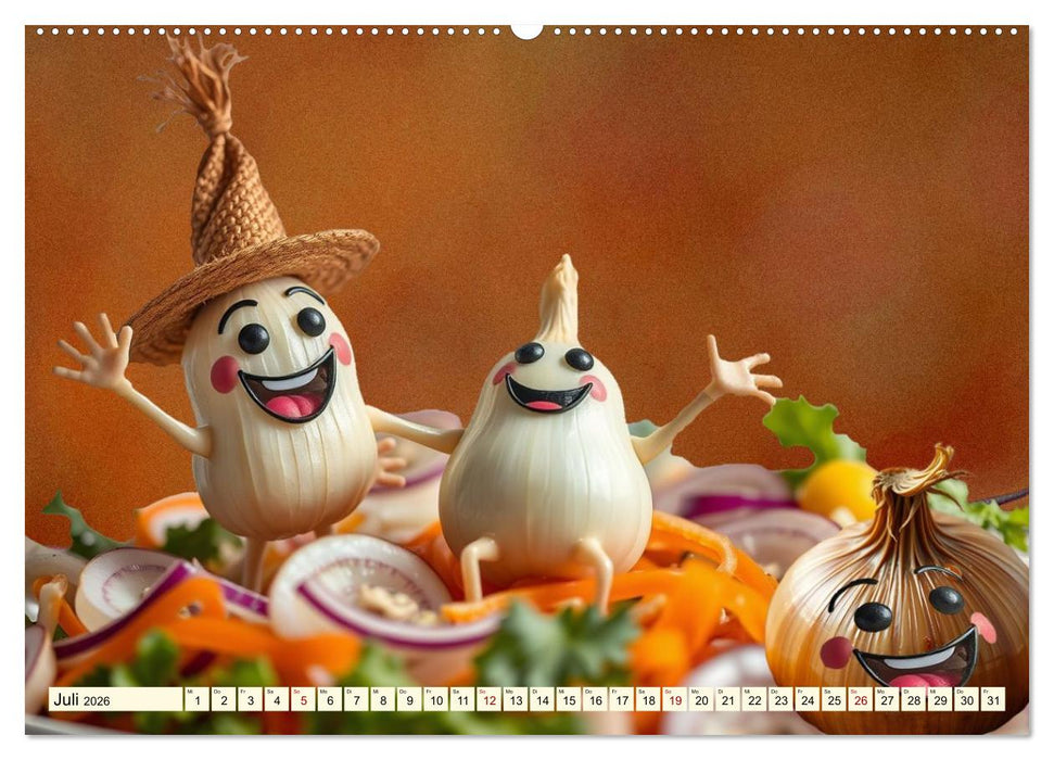 Tanzendes Obst und Gemüse (CALVENDO Premium Wandkalender 2026)