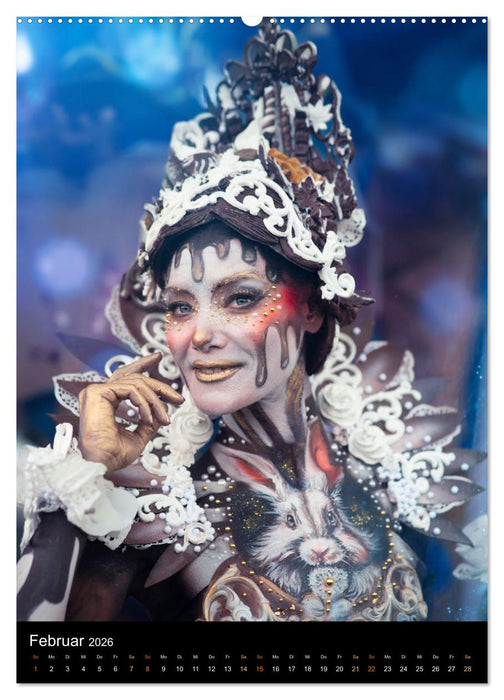 Klangkörper - Bodypainting Adventures (CALVENDO Premium Wandkalender 2026)