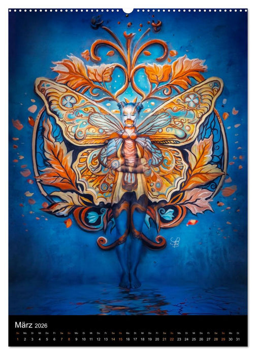 Klangkörper - Bodypainting Adventures (CALVENDO Premium Wandkalender 2026)