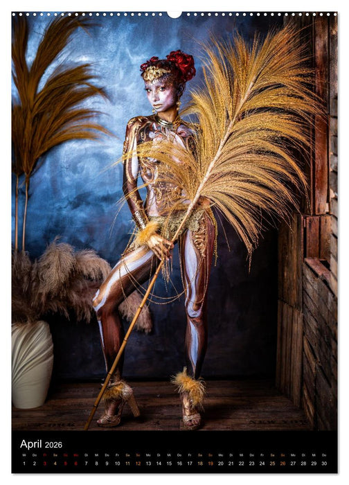 Klangkörper - Bodypainting Adventures (CALVENDO Premium Wandkalender 2026)