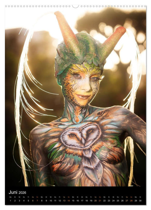 Klangkörper - Bodypainting Adventures (CALVENDO Premium Wandkalender 2026)