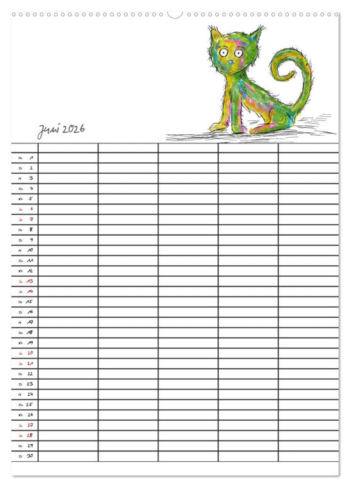 Bunte Freunde (CALVENDO Wandkalender 2026)