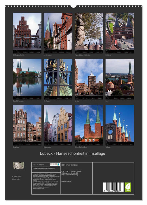 Lübeck - Hanseschönheit in Insellage (CALVENDO Premium Wandkalender 2026)