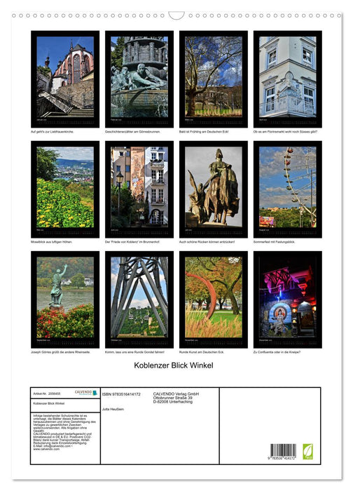 Koblenzer Blick Winkel (CALVENDO Wandkalender 2026)