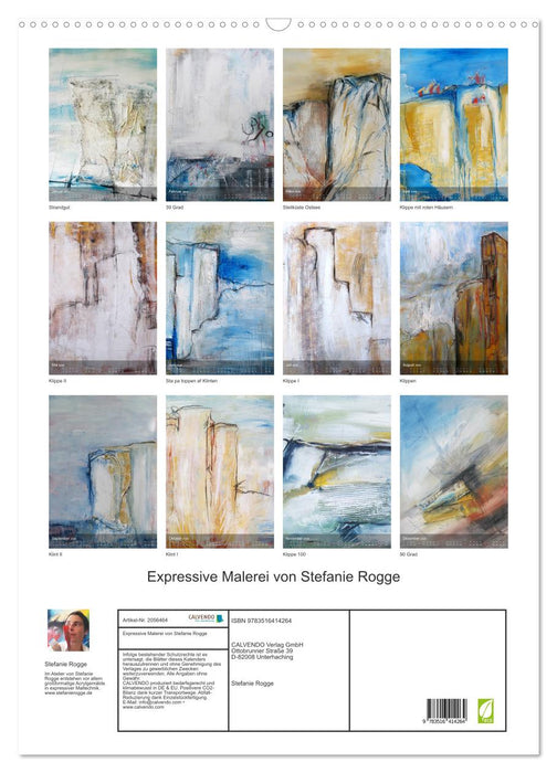 Expressive Malerei von Stefanie Rogge (CALVENDO Wandkalender 2026)