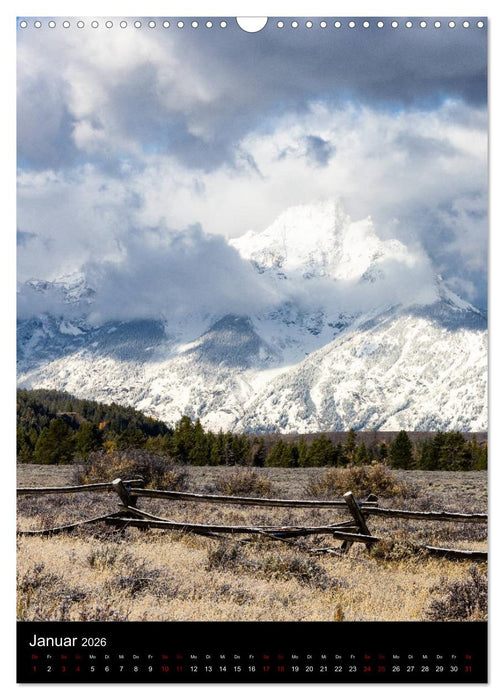 Teton Range - Der Grand Teton National Park (CALVENDO Wandkalender 2026)