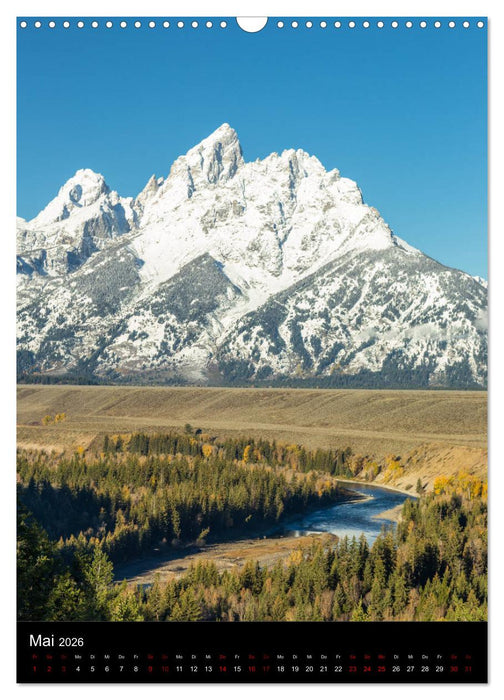 Teton Range - Der Grand Teton National Park (CALVENDO Wandkalender 2026)