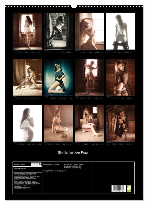 Sinnlichkeit der Frau (CALVENDO Wandkalender 2026)
