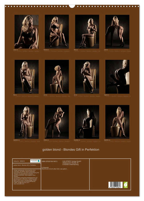 golden blond - Blondes Gift in Perfektion (CALVENDO Wandkalender 2026)