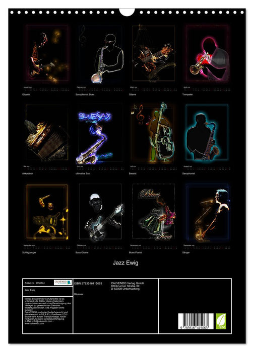 Jazz Ewig (CALVENDO Wandkalender 2026)