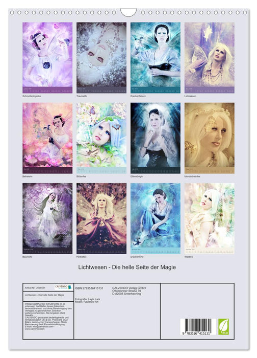 Lichtwesen - Die helle Seite der Magie (CALVENDO Wandkalender 2026)