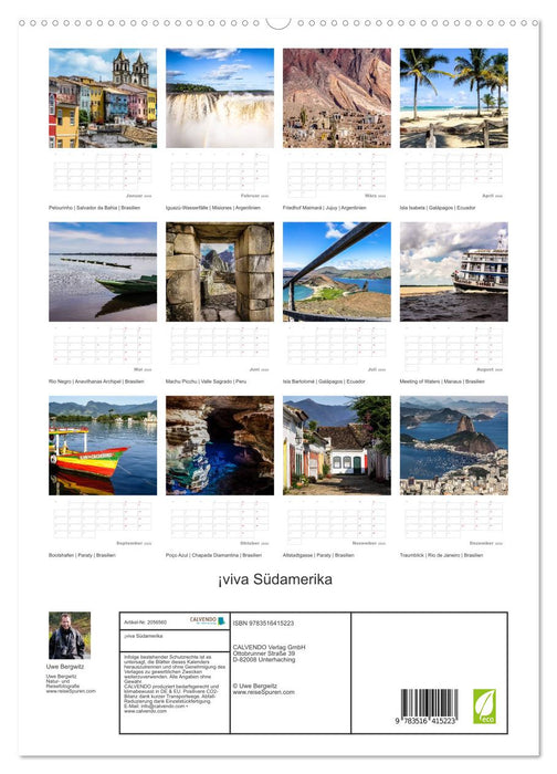 ¡viva Südamerika (CALVENDO Premium Wandkalender 2026)