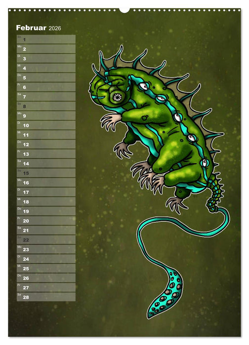 Bestiarium Vladi Krafft (CALVENDO Premium Wandkalender 2026)