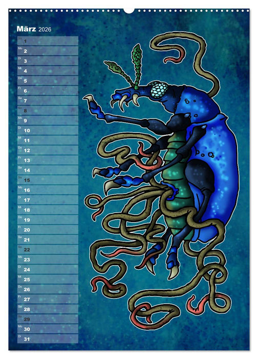 Bestiarium Vladi Krafft (CALVENDO Premium Wandkalender 2026)