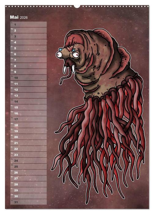 Bestiarium Vladi Krafft (CALVENDO Premium Wandkalender 2026)