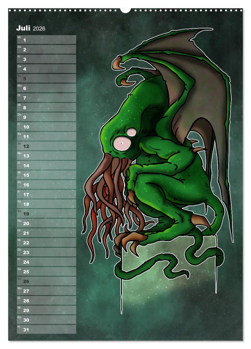 Bestiarium Vladi Krafft (CALVENDO Premium Wandkalender 2026)