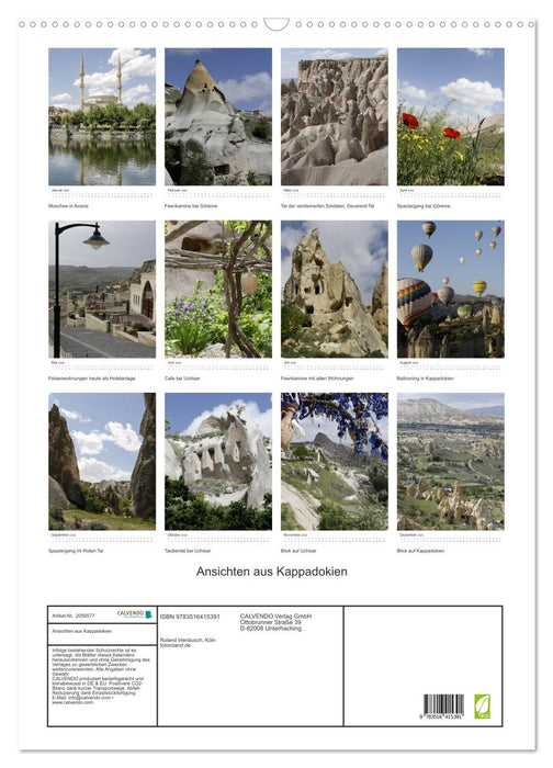 Ansichten aus Kappadokien (CALVENDO Wandkalender 2026)