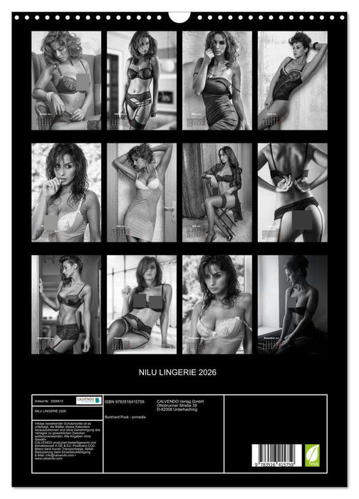 NILU LINGERIE 2026 (CALVENDO Wandkalender 2026)