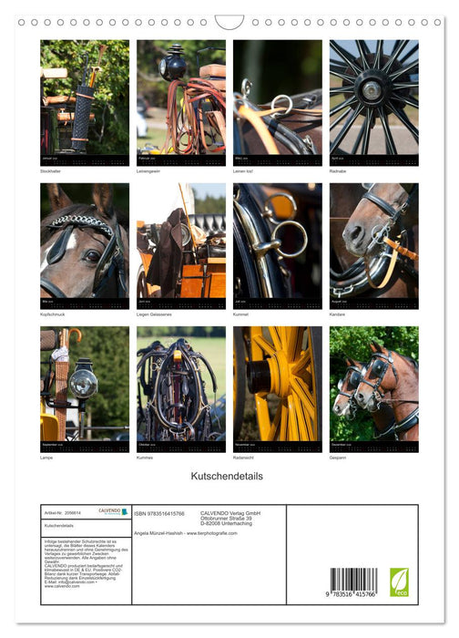 Kutschendetails (CALVENDO Wandkalender 2026)