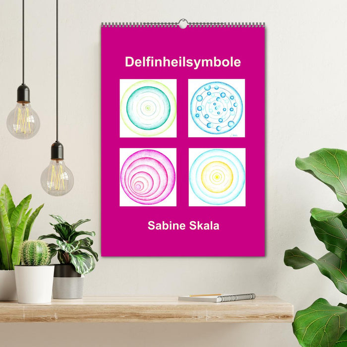 Delfinheilsymbole (CALVENDO Wandkalender 2026)