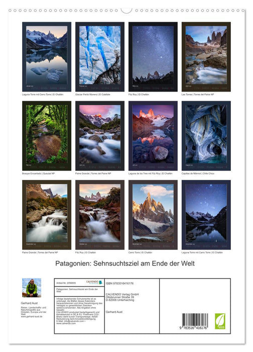 Patagonien: Sehnsuchtsziel am Ende der Welt (CALVENDO Premium Wandkalender 2026)