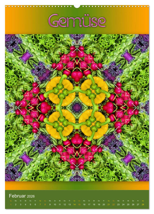 Kulinarische Mandalas (CALVENDO Wandkalender 2026)