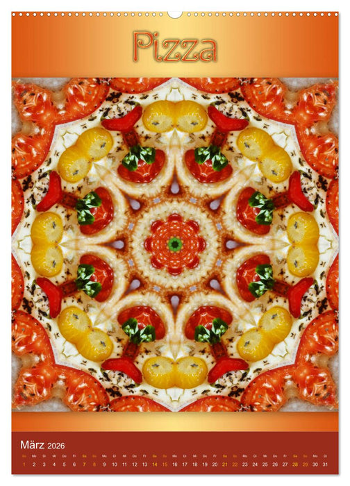 Kulinarische Mandalas (CALVENDO Wandkalender 2026)