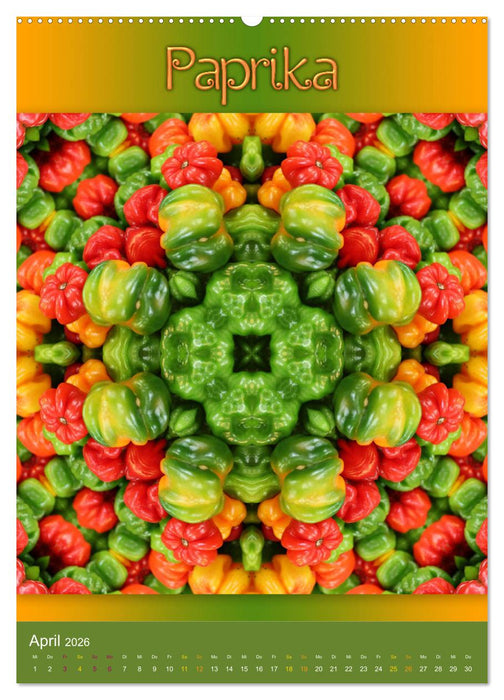 Kulinarische Mandalas (CALVENDO Wandkalender 2026)