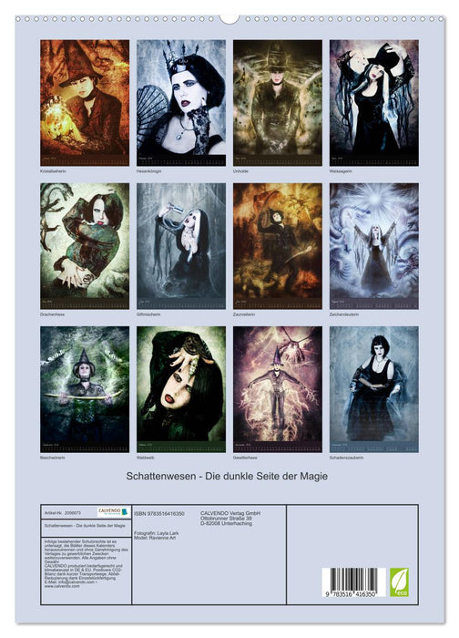 Schattenwesen - Die dunkle Seite der Magie (CALVENDO Premium Wandkalender 2026)