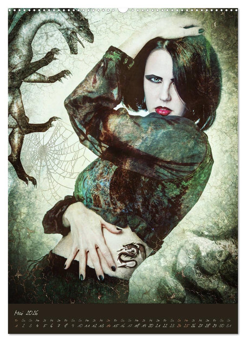 Schattenwesen - Die dunkle Seite der Magie (CALVENDO Premium Wandkalender 2026)