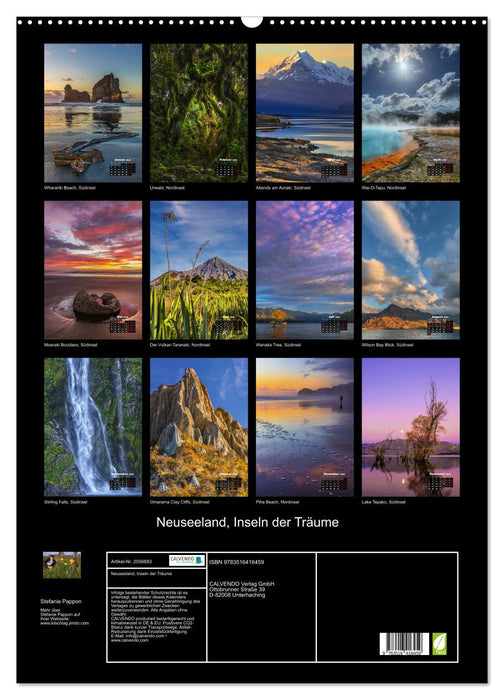 Neuseeland, Inseln der Träume (CALVENDO Wandkalender 2026)