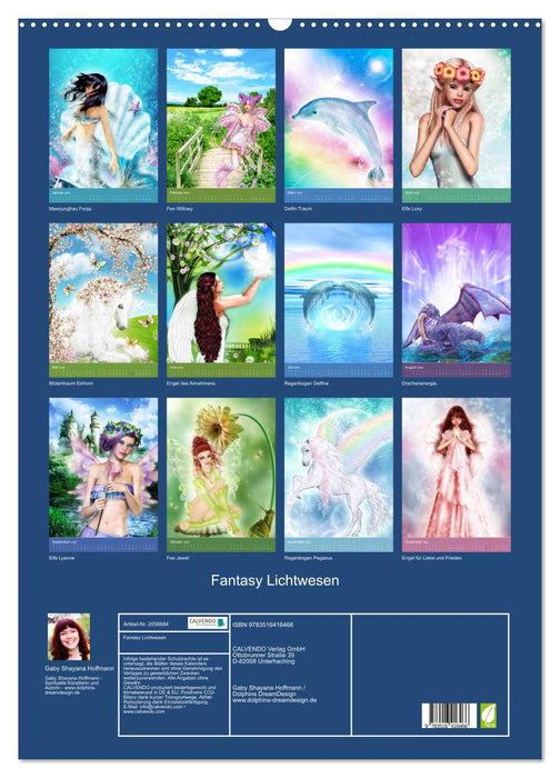 Fantasy Lichtwesen (CALVENDO Wandkalender 2026)