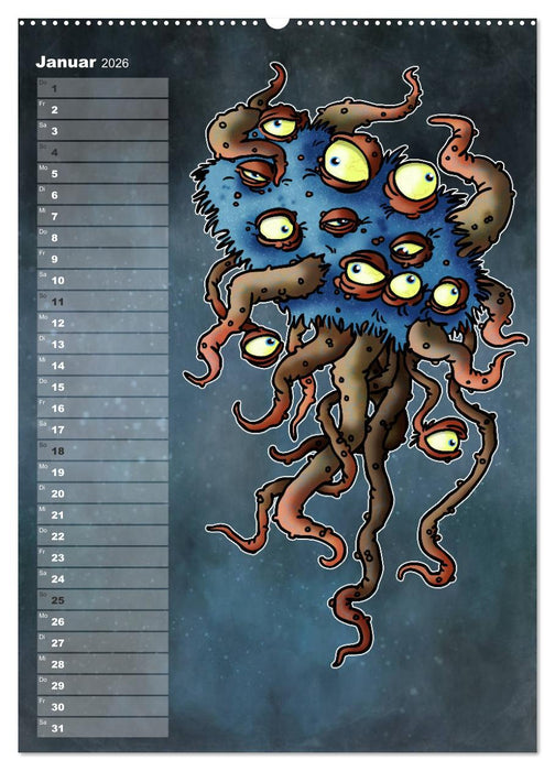 Bestiarium Vladi Krafft (CALVENDO Wandkalender 2026)