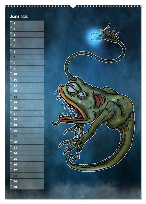 Bestiarium Vladi Krafft (CALVENDO Wandkalender 2026)