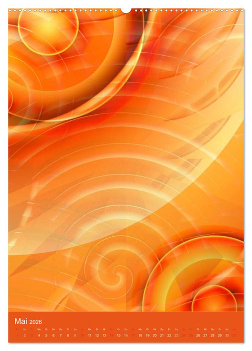 Digitale Kunst - rund und bunt (CALVENDO Premium Wandkalender 2026)