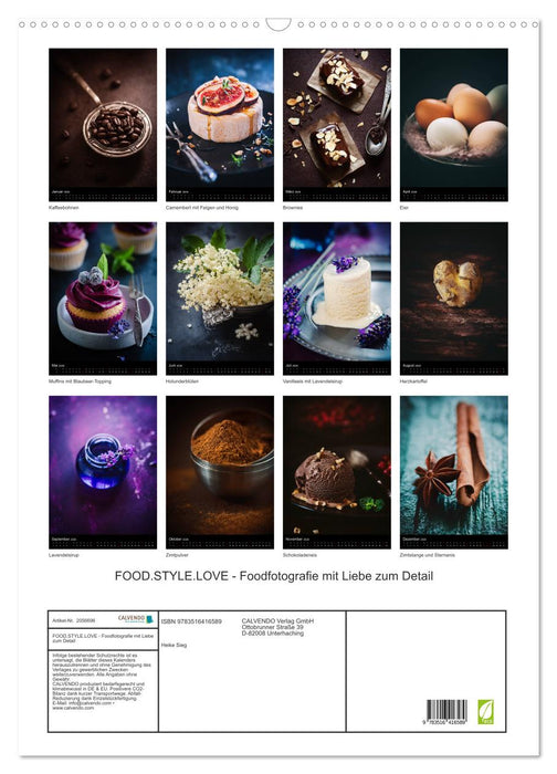FOOD.STYLE.LOVE - Foodfotografie mit Liebe zum Detail (CALVENDO Wandkalender 2026)