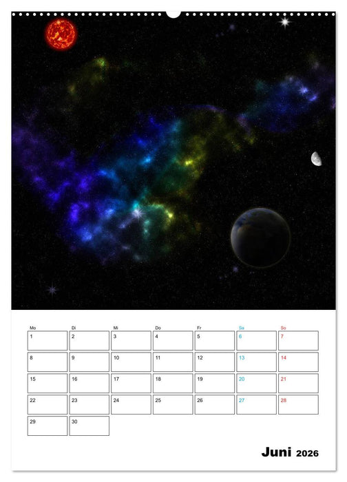 Im Weltraum (CALVENDO Wandkalender 2026)