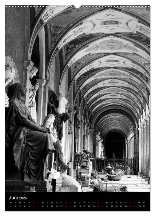 Prag - Die goldene Stadt in monochrom (CALVENDO Premium Wandkalender 2026)